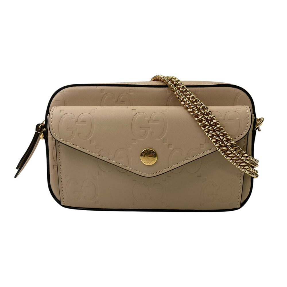 GUCCI GG Super Shoulder Bag Beige